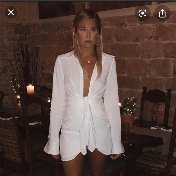 Choosy White Crosby St Dress Sz 6 NWT - Picture 7 of 8